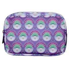 Background Floral Pattern Purple Make Up Pouch (small)