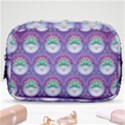 Background Floral Pattern Purple Make Up Pouch (Small) View1