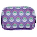 Background Floral Pattern Purple Make Up Pouch (Small) View2