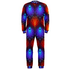 Light Background Colorful Abstract Onepiece Jumpsuit (men)  by Wegoenart