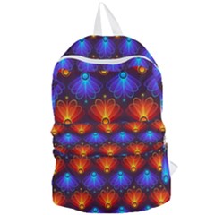 Light Background Colorful Abstract Foldable Lightweight Backpack by Wegoenart