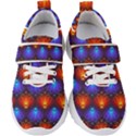 Light Background Colorful Abstract Kids  Velcro Strap Shoes View1