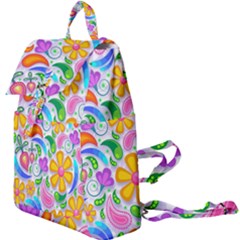 Floral Paisley Background Flower Buckle Everyday Backpack