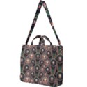 Background Abstract Pattern Green Square Shoulder Tote Bag View1