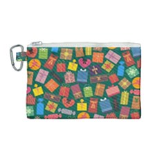 Presents Gifts Background Colorful Canvas Cosmetic Bag (medium)