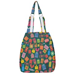 Presents Gifts Background Colorful Center Zip Backpack