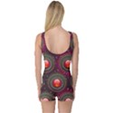 Abstract Circle Gem Pattern One Piece Boyleg Swimsuit View2