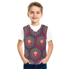 Abstract Circle Gem Pattern Kids  Sportswear by Wegoenart