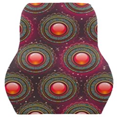 Abstract Circle Gem Pattern Car Seat Back Cushion  by Wegoenart