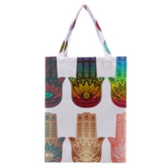 Evil Eye Protection Charm Colorful Classic Tote Bag by Wegoenart