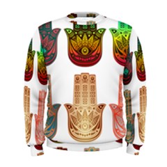 Evil Eye Protection Charm Colorful Men s Sweatshirt by Wegoenart