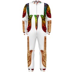 Evil Eye Protection Charm Colorful Onepiece Jumpsuit (men)  by Wegoenart