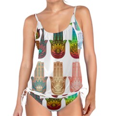 Evil Eye Protection Charm Colorful Tankini Set by Wegoenart