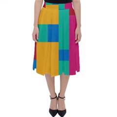 Unique Background Abstract Classic Midi Skirt by Wegoenart