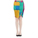 Unique Background Abstract Midi Wrap Pencil Skirt View1