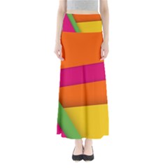 Background Abstract Full Length Maxi Skirt by Wegoenart