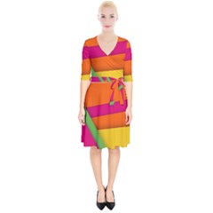 Background Abstract Wrap Up Cocktail Dress by Wegoenart