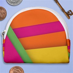 Background Abstract Horseshoe Style Canvas Pouch