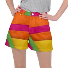 Background Abstract Stretch Ripstop Shorts