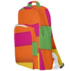 Background Abstract Double Compartment Backpack