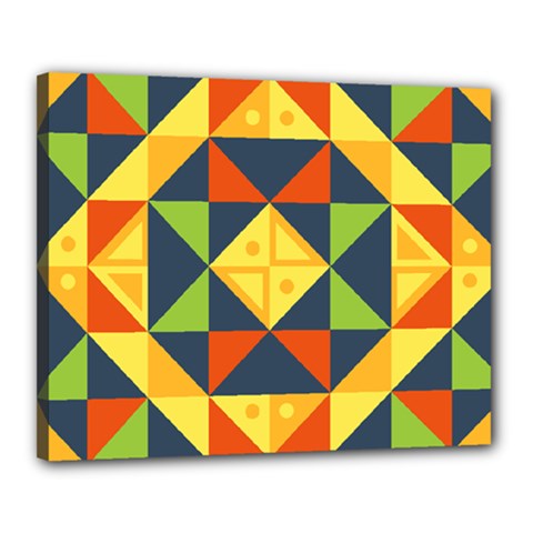 Background Geometric Color Canvas 20  x 16  (Stretched)