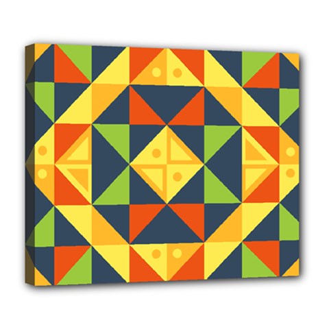 Background Geometric Color Deluxe Canvas 24  x 20  (Stretched)