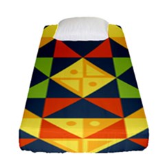 Background Geometric Color Fitted Sheet (Single Size)