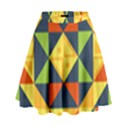 Background Geometric Color High Waist Skirt View1