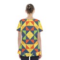 Background Geometric Color Skirt Hem Sports Top View2