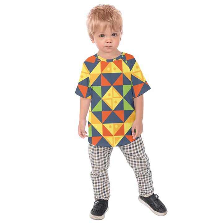 Background Geometric Color Kids  Raglan Tee