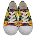 Background Geometric Color Kids  Low Top Canvas Sneakers View1