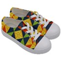 Background Geometric Color Kids  Low Top Canvas Sneakers View3