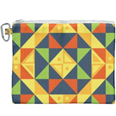 Background Geometric Color Canvas Cosmetic Bag (XXXL)