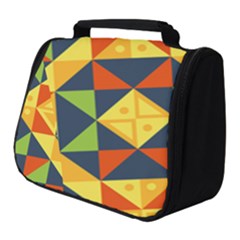 Background Geometric Color Full Print Travel Pouch (small)