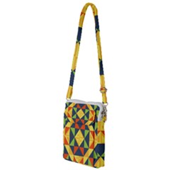 Background Geometric Color Multi Function Travel Bag