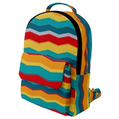 Retro Colors 60 Background Flap Pocket Backpack (small)