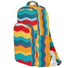 Retro Colors 60 Background Double Compartment Backpack