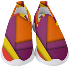 Background Abstract Kids  Slip On Sneakers