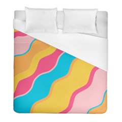 Cake Color Palette Painting Duvet Cover (full/ Double Size) by Wegoenart