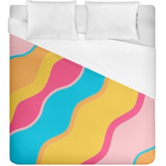 Cake Color Palette Painting Duvet Cover (king Size) by Wegoenart