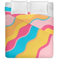 Cake Color Palette Painting Duvet Cover Double Side (california King Size) by Wegoenart