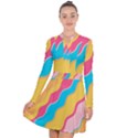 Cake Color Palette Painting Long Sleeve Panel Dress View1