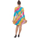 Cake Color Palette Painting Long Sleeve Panel Dress View2