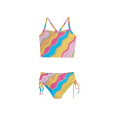 Cake Color Palette Painting Girls  Tankini Swimsuit by Wegoenart