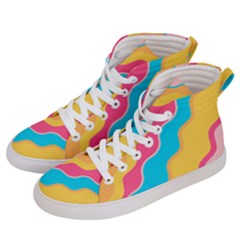 Cake Color Palette Painting Women s Hi-top Skate Sneakers by Wegoenart