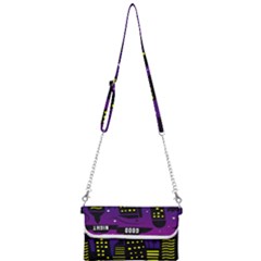 City Architecture Night Skyscraper Mini Crossbody Handbag