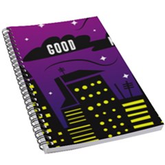 City Architecture Night Skyscraper 5 5  X 8 5  Notebook