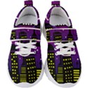 City Architecture Night Skyscraper Kids  Velcro Strap Shoes View1