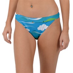 Landscape Nature Mountain Field Band Bikini Bottom by Wegoenart