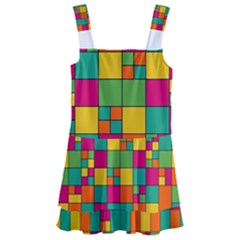 Abstract Background Abstract Kids  Layered Skirt Swimsuit by Wegoenart